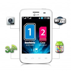 SMARTPHONE LG OPTIMUS L3 II DUAL E435 BRANCO DESBLOQUEADO NOVO NACIONAL 